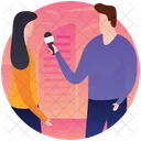 Interviewing Live Interview Celebrity Questions Icon
