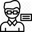Journalistenbrille  Symbol
