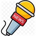 Journalistenmikrofon Vintage Mikrofon Pressemikrofon Symbol