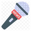 Nachrichtenmikrofon Journalistenmikrofon Reportermikrofon Symbol