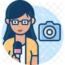 Journalistin Journalistin Journalistin Symbol