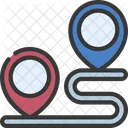 Journey Travel Map Icon