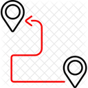 Journey Location Map Icon