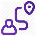 Journey Direction Pin Icon