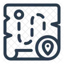Journey Map Path Travel Icon