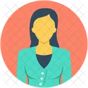Jovem Senhora Feminino Ícone