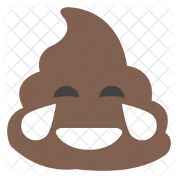 Joy Poop Emoji Icon