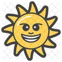 Joyeux Soleil Emoji Emoticone Icône