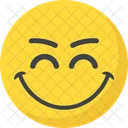 Grinning Joyful Emoticon Icon