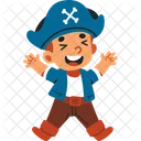 Pirate Kid Happy Icon