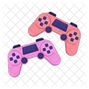 Joystick Controller Two Players Controllers 2 Joysticks Icon