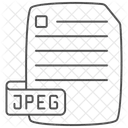 Jpg 파일 얇은선 아이콘 아이콘