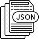 Json Format De Donnees Structure Icône