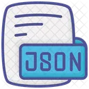 Json Javascript Object Notation Color Outline Style Icon 아이콘