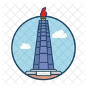 Juche Tower Famous Building Landmark Icon