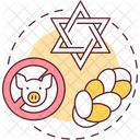Judaism Kosher Food Icon