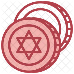 Judaism Coin  Icon
