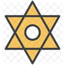 Natal Judaico Estrela Ícone