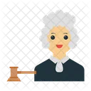 Judge Female Character Icon