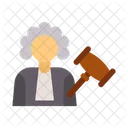 Judge Giving Order Law Court Icon