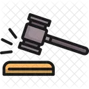 Judge Hammer Legal Law Icon