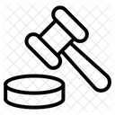Judge Hammer Justice Law Icon