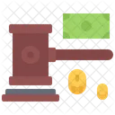 Judge Gavel Money Icon