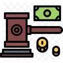 Judge Gavel Money Icon