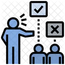 Judgmental Partial Unfair Icon