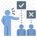 Judgmental Partial Unfair Icon
