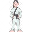 Judo Karate Fighter Icon