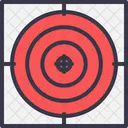 Juego Dardo Tablero Icono