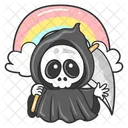 Angel De La Muerte Fantasma Halloween Icono