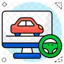 Juego de carreras de computadora  Icono