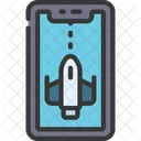Espacio Luchador Juego Icono