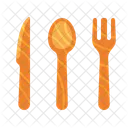 Juego De Cubiertos Plato Cuchara Ícone