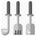 Juego De Espatula Espatula Cuchara Icono