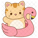 Gato Pelaje Esponjoso Icono
