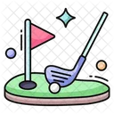 Campo De Golf Juego De Golf Campo De Golf Icono