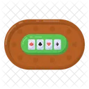 Juego De Mesa De Casino Mesa De Poquer Juego De Poquer Icono