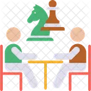 Juego De Tablero De Ajedrez Reunion De Negocios Reunion Icon