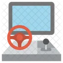 Juego De Ruedas Juego De Ruedas De Video Juego De Direccion Icono