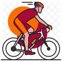 Juego Deporte Ciclismo Icono