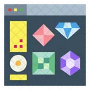 Juego de diamantes  Icono