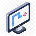 Juegos De Computadora Juegos De Pc Juegos De Monitor Icono