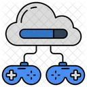 Juegos En La Nube Tecnologia En La Nube Computacion En La Nube Icon