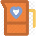 Jug Heart Sign Icon