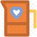 Jug Heart Sign Icon