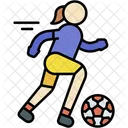 Jugadora De Futbol Femenina Icono