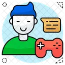 Jugador Jugador De Juegos Aficionado A Los Juegos Icono